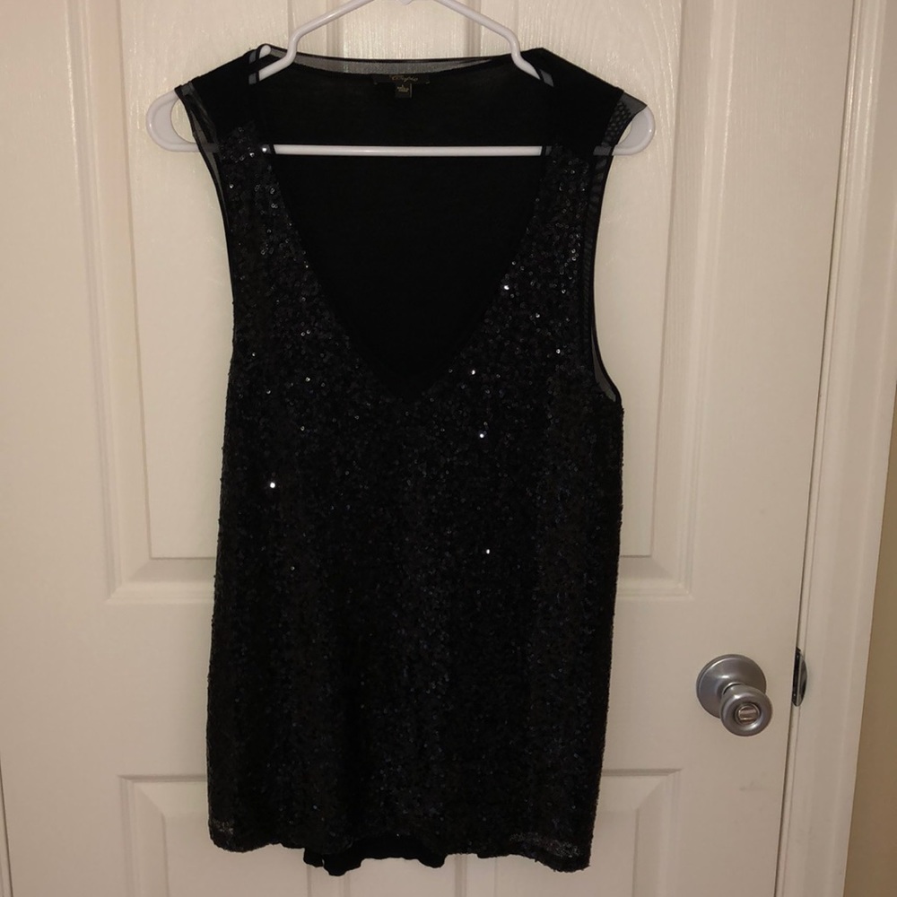 Like new black sparkle tank super cute!!!